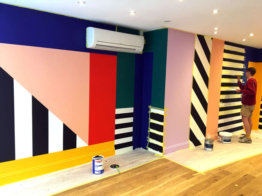 Walala Lounge - Interior Mural for Camille Walala - Absolutely Studio