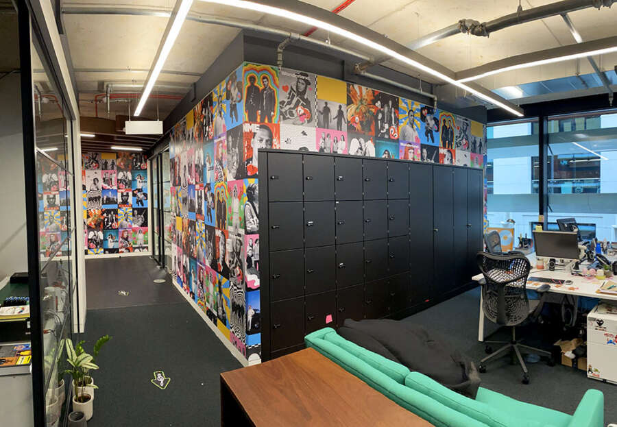 Absolutely-Studio-Emi-Office-installation-hattie-Stewart-posters-3