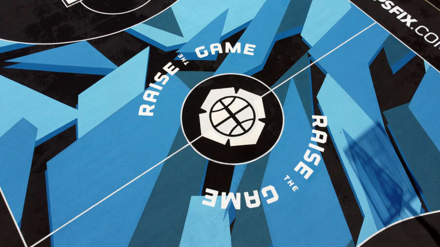 Absolutely-Studio-Basketball-Court-Mural-Clapmham-Common-NBA